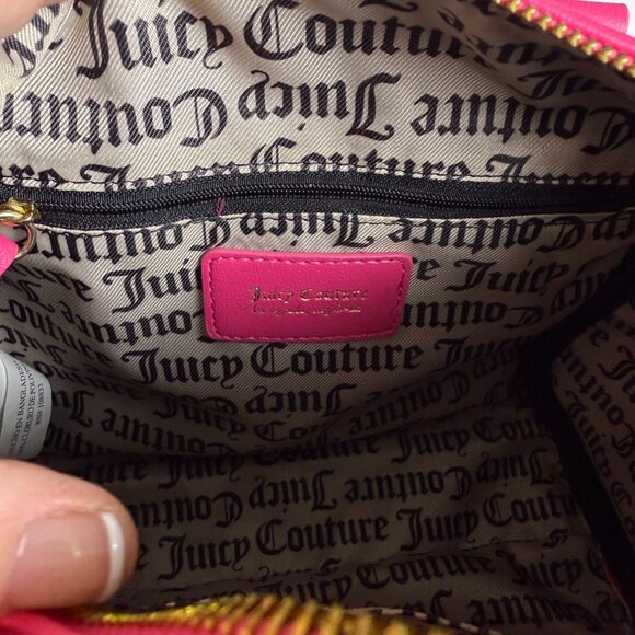 Juicy Couture Hot Pink Quilted Barrel Handbag Purse, Gold Hardware, Long Strap - Picture 11 of 16